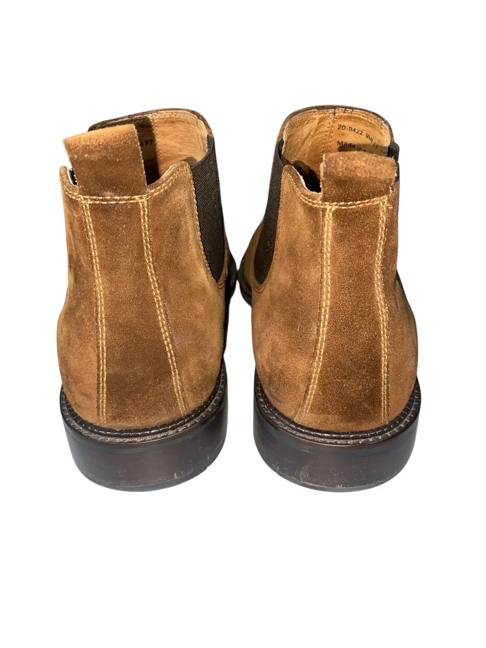 Johnston and Murphy Brown Suede Chelsea Boots Size 9.5 Chukka